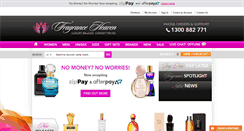 Desktop Screenshot of fragranceheaven.com.au